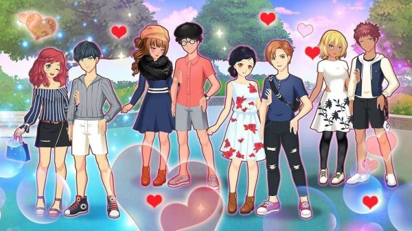 Romantic Anime Pair Stylist