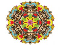 Mandala Coloring Book Puzzle