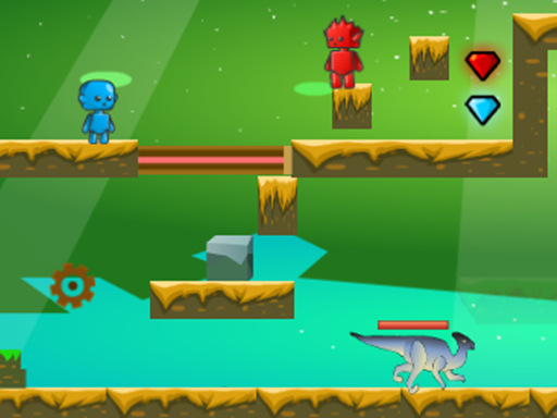 Fire And Water In Dino World Online Adventure Game