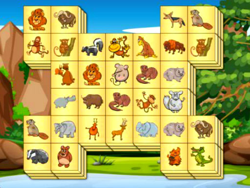 Zoo Mahjongg Puzzle