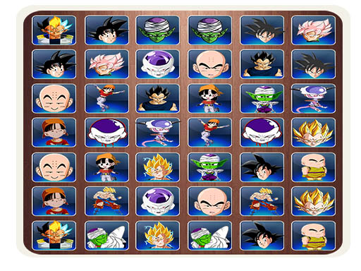 Find The Dragon Ball Z Face - Memory Puzzle Game