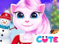 Angela Holiday Dress Up Game