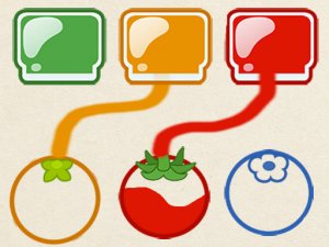 Pick Color Paint Fruits Online Puzzle Game