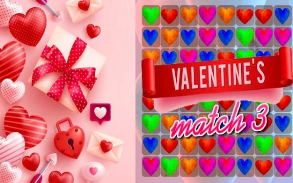 Valentine Tile Swap Puzzle